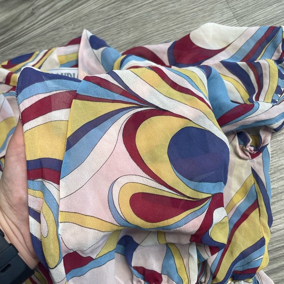 Vintage Claudia Paisley Sheer Crop Top - Picture 6 of 10